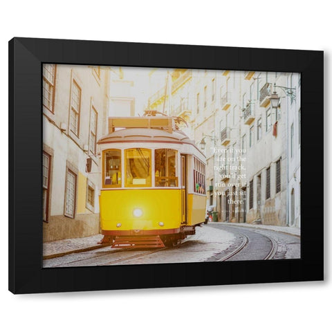 Will Rogers Quote: Youll Get Run Over Black Modern Wood Framed Art Print with Double Matting by ArtsyQuotes