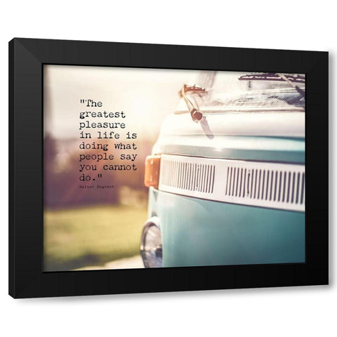 Walter Bagehot Quote: What People Say Black Modern Wood Framed Art Print with Double Matting by ArtsyQuotes