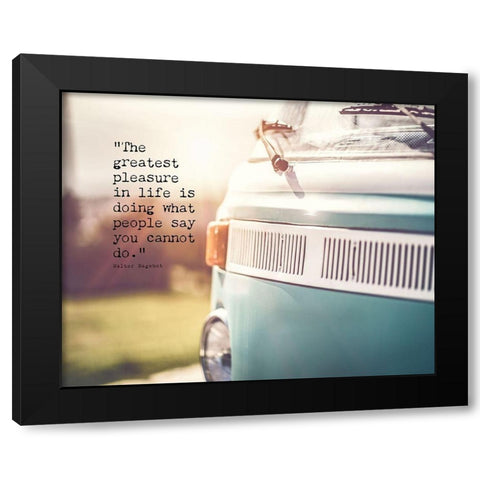 Walter Bagehot Quote: What People Say Black Modern Wood Framed Art Print by ArtsyQuotes