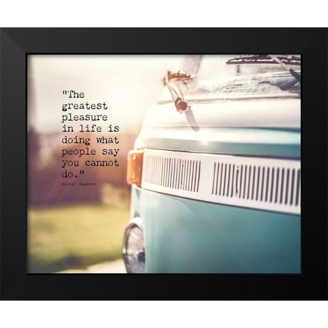 Walter Bagehot Quote: What People Say Black Modern Wood Framed Art Print by ArtsyQuotes