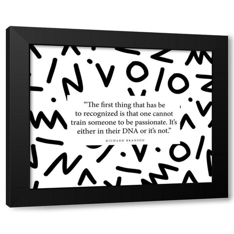 Richard Branson Quote: Given a Wish Black Modern Wood Framed Art Print by ArtsyQuotes