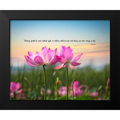 APJ Kalam Quote: Capital Asset Black Modern Wood Framed Art Print by ArtsyQuotes