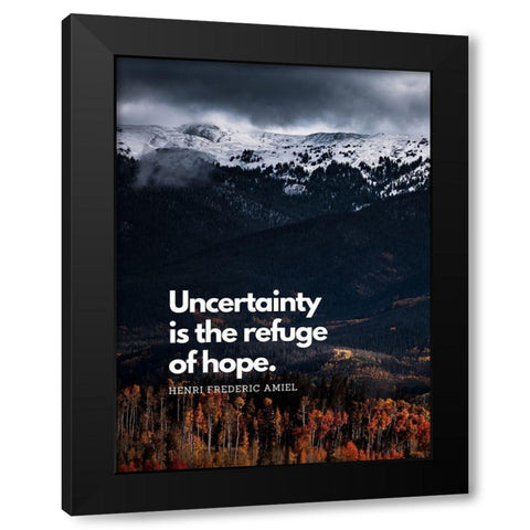 Harry Finlay Quote: Every Mountain Black Modern Wood Framed Art Print by ArtsyQuotes