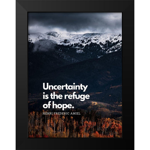 Harry Finlay Quote: Every Mountain Black Modern Wood Framed Art Print by ArtsyQuotes