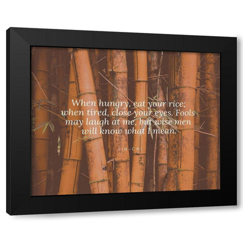 Lin-Chi Quote: Close Your Eyes Black Modern Wood Framed Art Print with Double Matting by ArtsyQuotes