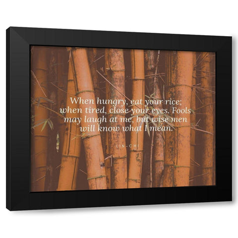 Lin-Chi Quote: Close Your Eyes Black Modern Wood Framed Art Print by ArtsyQuotes