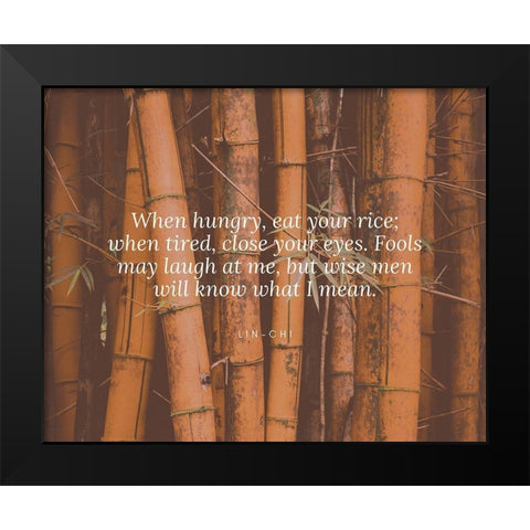 Lin-Chi Quote: Close Your Eyes Black Modern Wood Framed Art Print by ArtsyQuotes