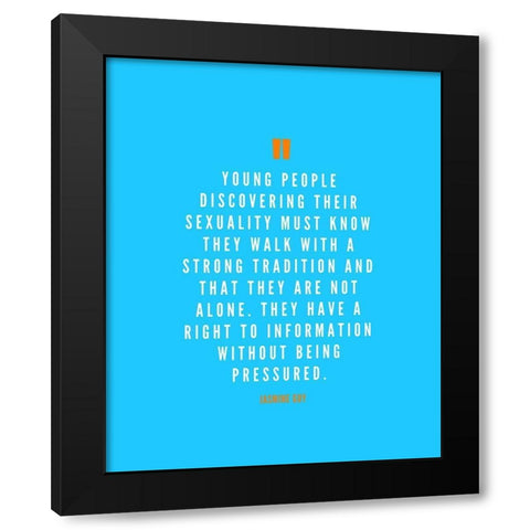 Jasmine Guy Quote: Strong Tradition Black Modern Wood Framed Art Print by ArtsyQuotes