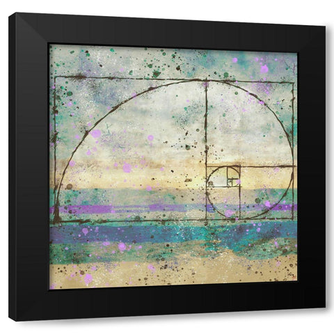 Fibonacci I Black Modern Wood Framed Art Print with Double Matting by Wiley, Marta