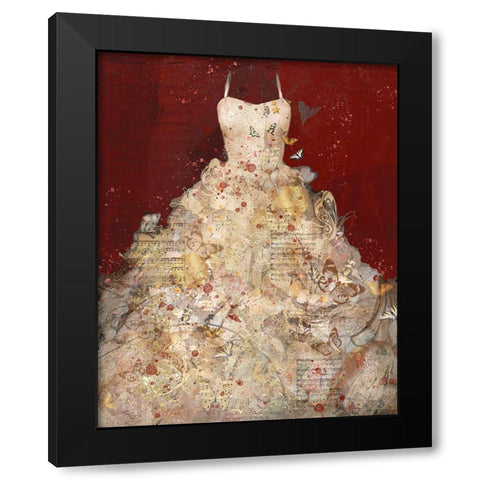 Butterfly Dress IIII Black Modern Wood Framed Art Print with Double Matting by Wiley, Marta