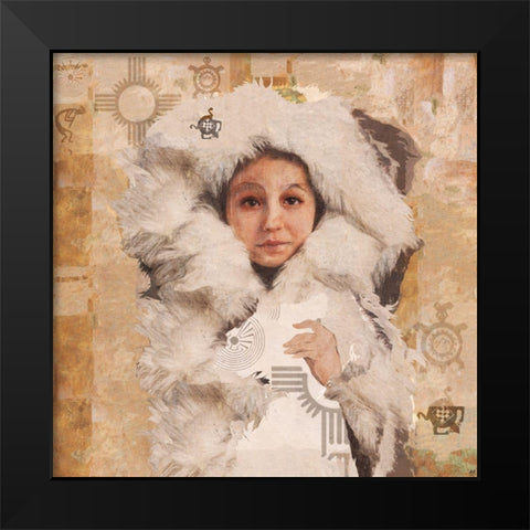 Eskimo Girl I Black Modern Wood Framed Art Print by Wiley, Marta