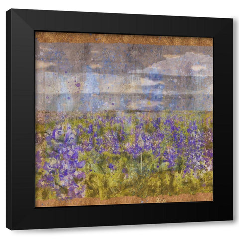 Blue Bell I Black Modern Wood Framed Art Print by Wiley, Marta