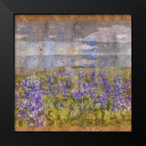 Blue Bell I Black Modern Wood Framed Art Print by Wiley, Marta