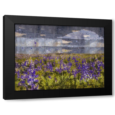 Blue Bell IIII Black Modern Wood Framed Art Print with Double Matting by Wiley, Marta