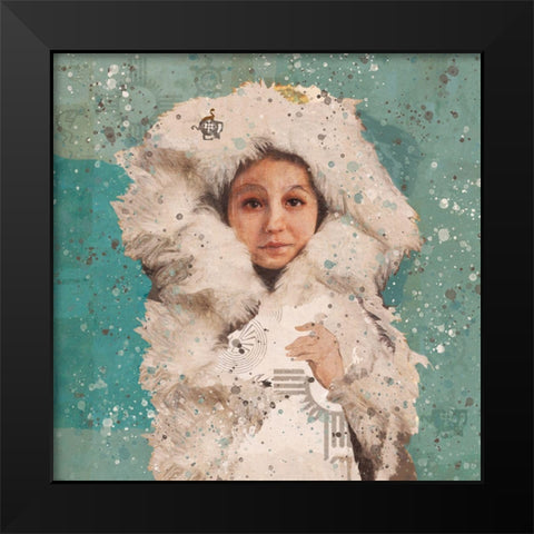 Eskimo Child II Black Modern Wood Framed Art Print by Wiley, Marta