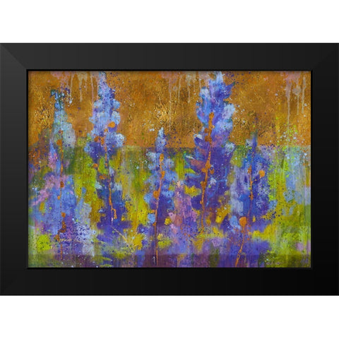 Blue Bell XIII Black Modern Wood Framed Art Print by Wiley, Marta