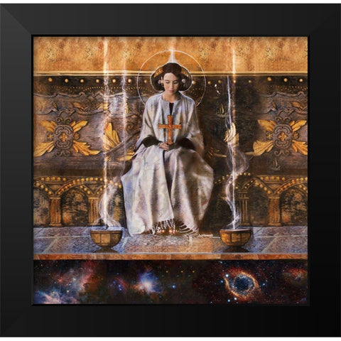 Treasure I Black Modern Wood Framed Art Print by Wiley, Marta