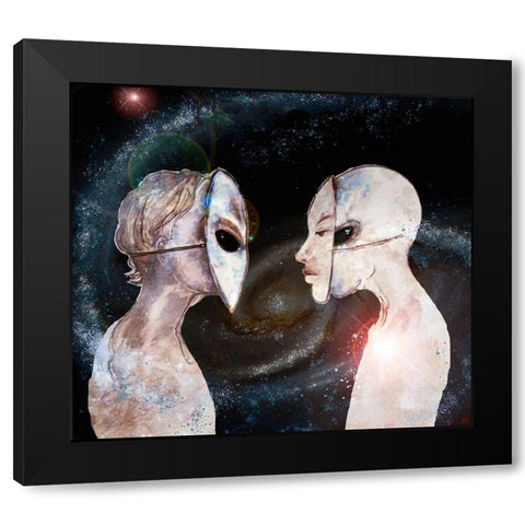 Hybrid I Black Modern Wood Framed Art Print by Wiley, Marta