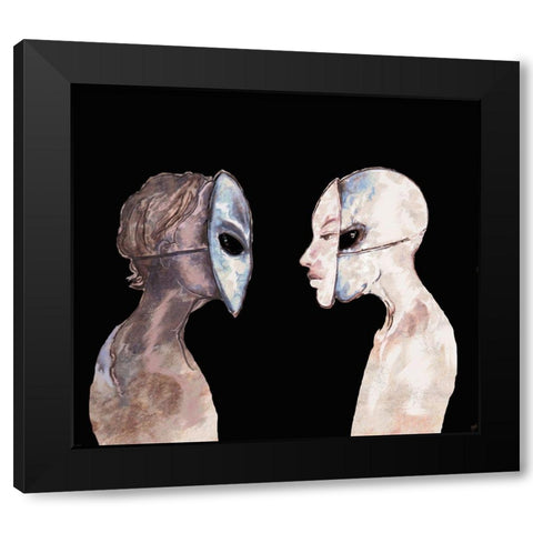Hybrid III Black Modern Wood Framed Art Print by Wiley, Marta
