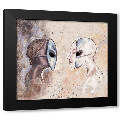 Hybrid III Black Modern Wood Framed Art Print by Wiley, Marta