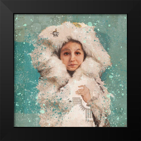 Eskimo Child V Black Modern Wood Framed Art Print by Wiley, Marta