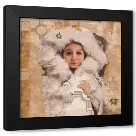 Eskimo Child VIIII Black Modern Wood Framed Art Print by Wiley, Marta