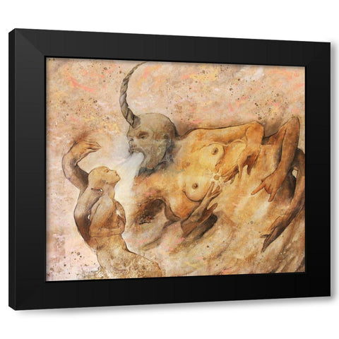 Vishnu I Black Modern Wood Framed Art Print by Wiley, Marta