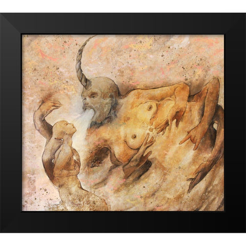 Vishnu I Black Modern Wood Framed Art Print by Wiley, Marta