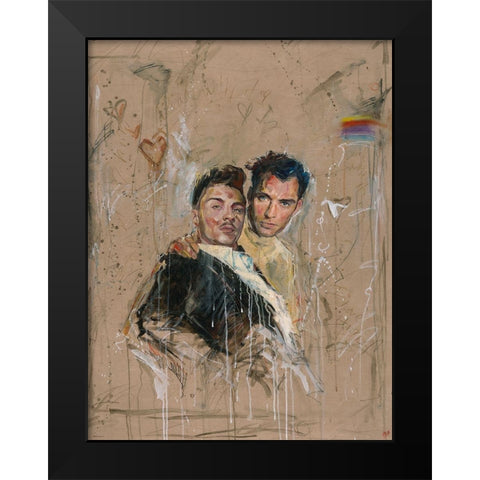 Gay In New York I Black Modern Wood Framed Art Print by Wiley, Marta