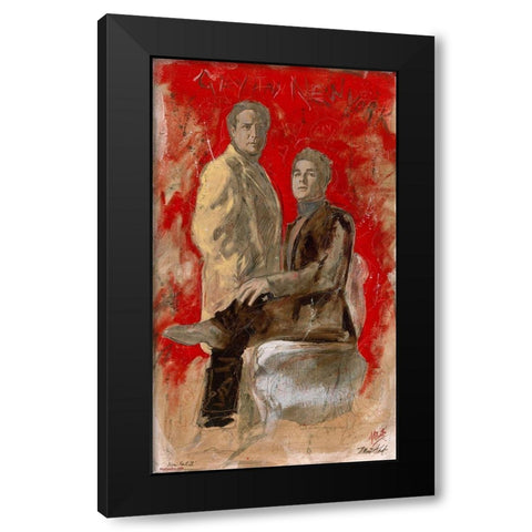 Gay In New York II Black Modern Wood Framed Art Print by Wiley, Marta