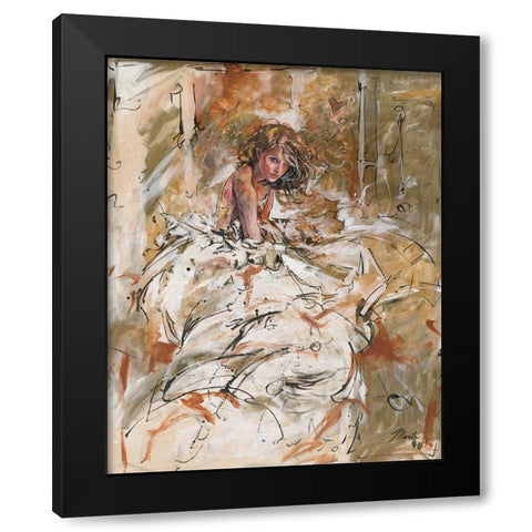 Dreams Black Modern Wood Framed Art Print by Wiley, Marta