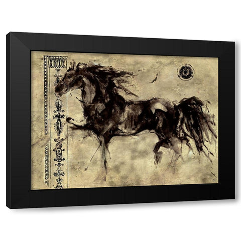 Lepa Zena Original Black Modern Wood Framed Art Print with Double Matting by Wiley, Marta