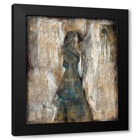 India II Black Modern Wood Framed Art Print with Double Matting by Wiley, Marta