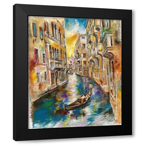 Italy II Black Modern Wood Framed Art Print with Double Matting by Wiley, Marta