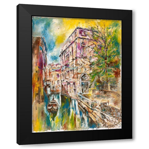 Colorful Italy Black Modern Wood Framed Art Print with Double Matting by Wiley, Marta