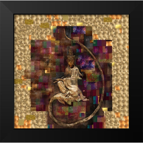 Quan Yin Black Modern Wood Framed Art Print by Wiley, Marta
