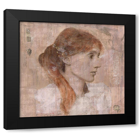 Virgina Wolffe Black Modern Wood Framed Art Print with Double Matting by Wiley, Marta