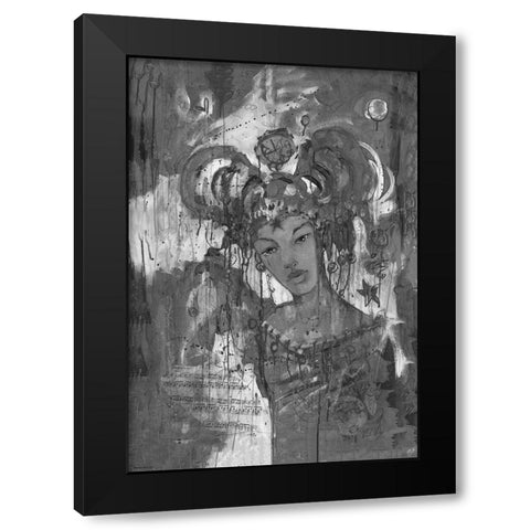 BandW Festive Black Modern Wood Framed Art Print by Wiley, Marta