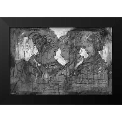 BandW Sketch II Black Modern Wood Framed Art Print by Wiley, Marta