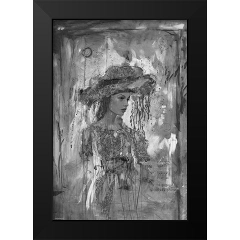 BandW Festive III Black Modern Wood Framed Art Print by Wiley, Marta