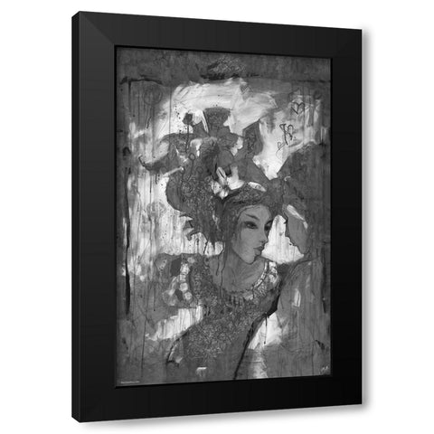 BandW Festive VI Black Modern Wood Framed Art Print by Wiley, Marta