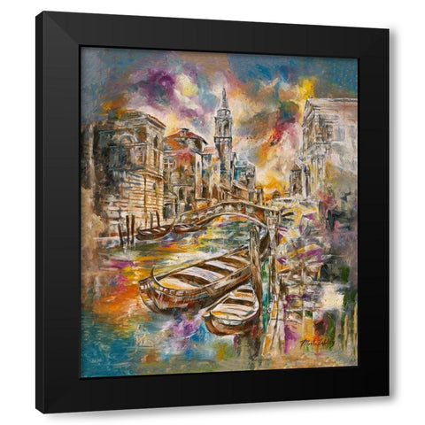 Italy, colorful Black Modern Wood Framed Art Print with Double Matting by Wiley, Marta