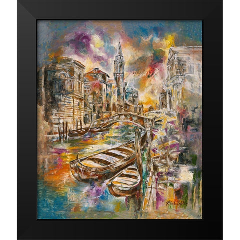 Italy, colorful Black Modern Wood Framed Art Print by Wiley, Marta