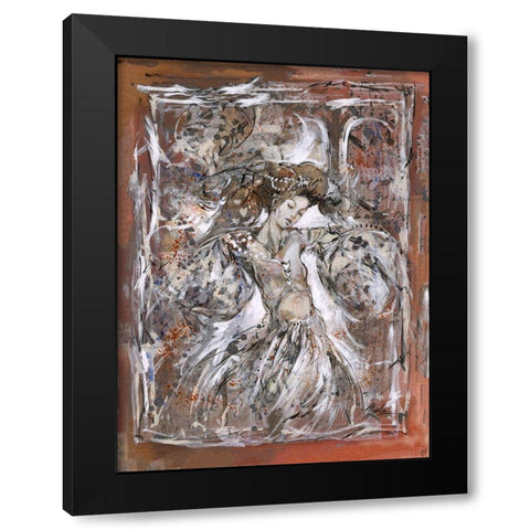 Sepia Dancer  Black Modern Wood Framed Art Print with Double Matting by Wiley, Marta