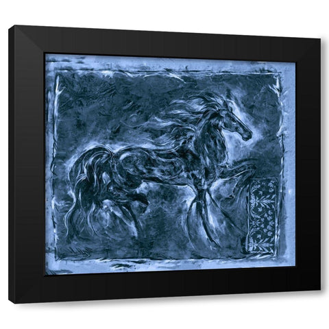 Ghost Horse Black Modern Wood Framed Art Print with Double Matting by Wiley, Marta
