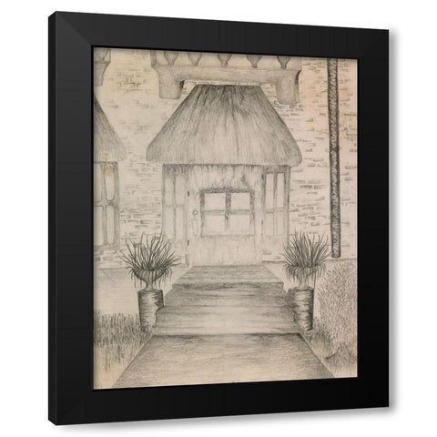 Pencil Black Modern Wood Framed Art Print with Double Matting by Wiley, Marta