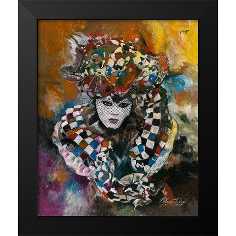 Venice Colors Black Modern Wood Framed Art Print by Wiley, Marta