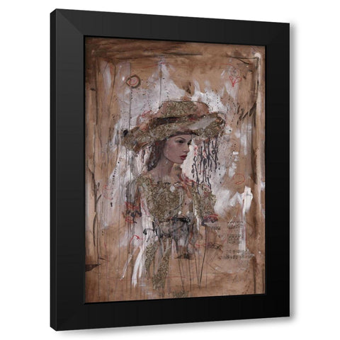 Sepia, Figure Black Modern Wood Framed Art Print with Double Matting by Wiley, Marta