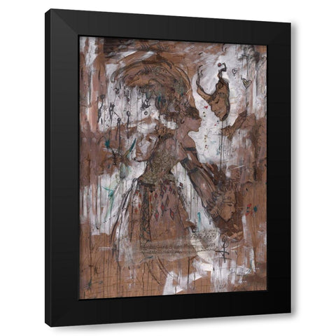 Sepia, Figure III Black Modern Wood Framed Art Print by Wiley, Marta