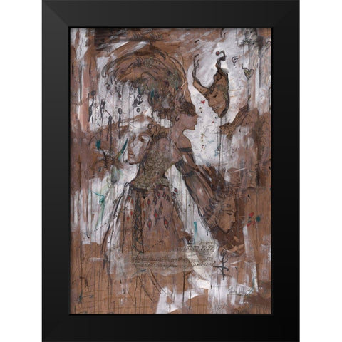 Sepia, Figure III Black Modern Wood Framed Art Print by Wiley, Marta